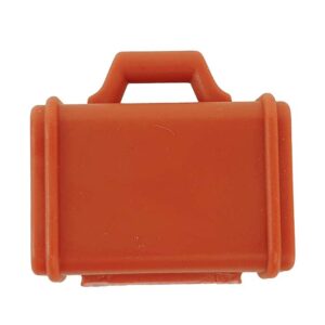 bruine stevige koffer