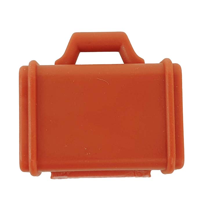 bruine stevige koffer