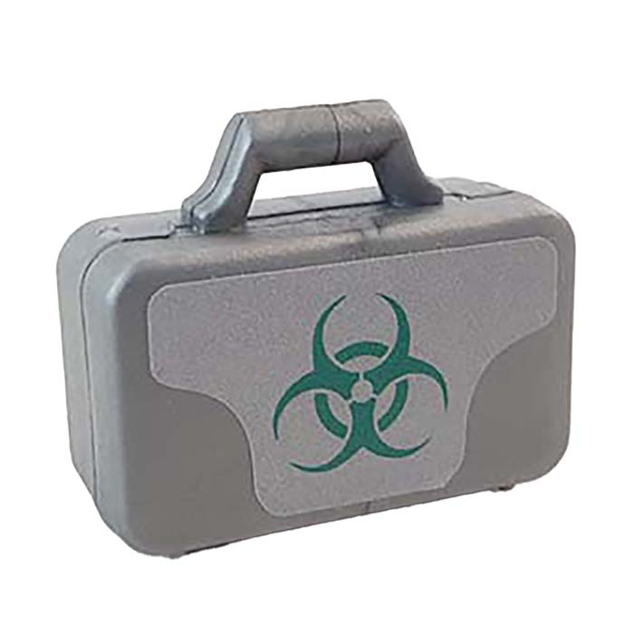 grijze koffer embleem