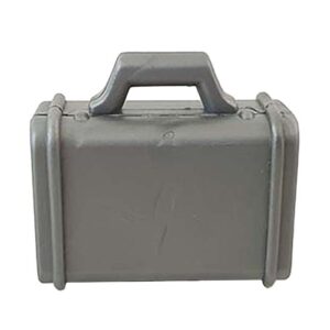 grijze stevige koffer