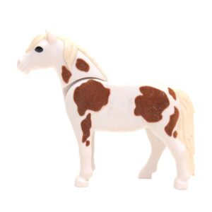 Playmobil Pony, 2011-stijl (wit/bruin) (kopie)