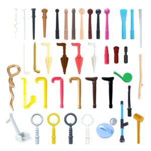 Playmobil Klicky accessoires overzicht handitems, wandelstokken, paraplu’s, sleutels