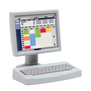 Computer. met toetsenbord