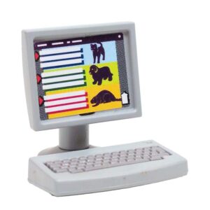 Computer. met toetsenbord