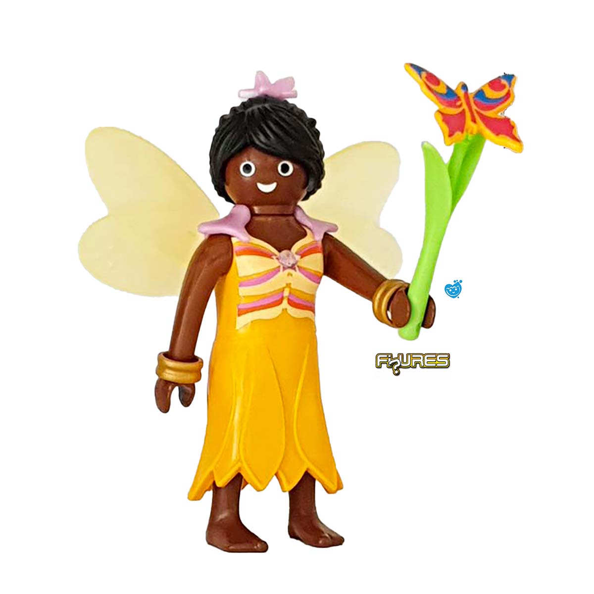 Playmobil Figures Serie 17 – Donkere Goede Fee met vlinder – Mooie sterke vrije vrouw