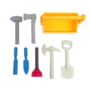 Playmobil Gereedschap Set – 8-dlg Monteurskist met Ontstopper en metselset