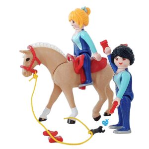 Playmobil 6933 Voltigeteam met paard Gymnasten Trainers