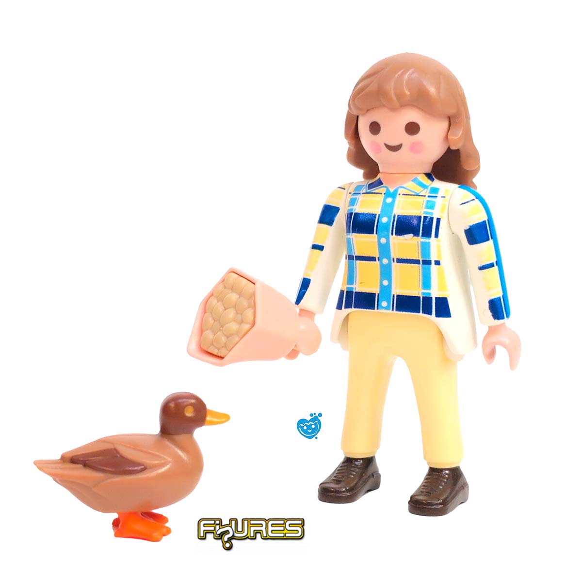 Playmobil Figures Serie 20 - Boerin met Eend