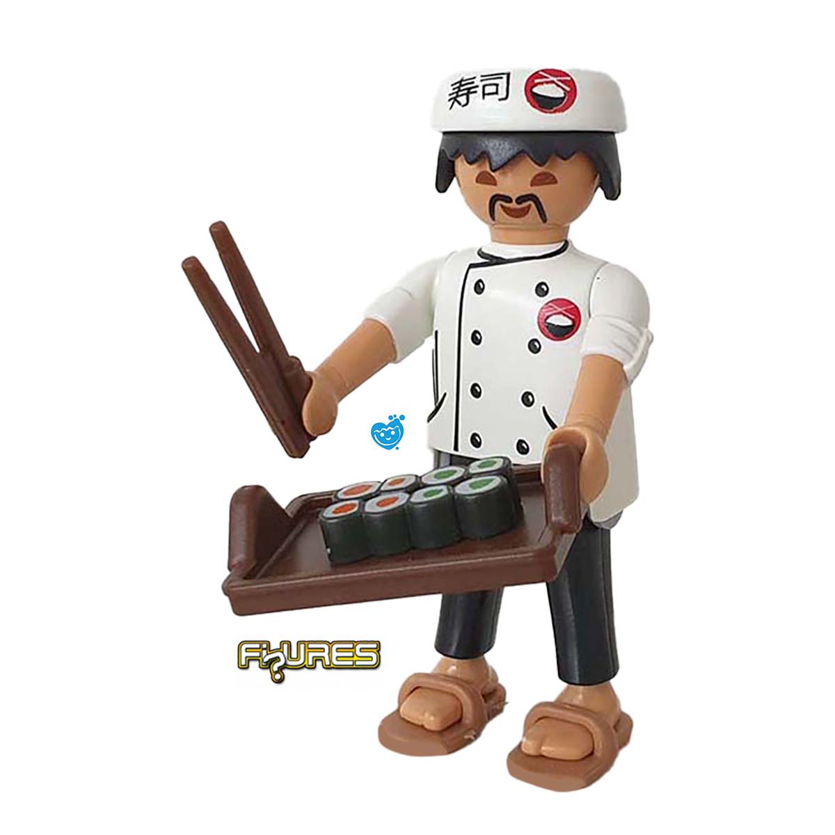 Playmobil Figures Serie 13 - Sushi chef-kok