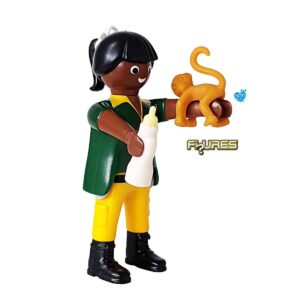 Playmobil Figures Serie 16 – Dierentuinverpleegster met babyaapje