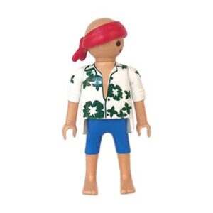 Playmobil Man Ziek in Pyjama korte Broek