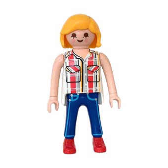 Playmobil custom Transgender Man in vrouwenkleding