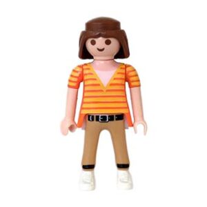 Playmobil custom Transgender Man in vrouwenkleding met borsten