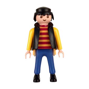 Playmobil Dief, Opgesloten, Gevangenis, Biker, Motorrijder, Schurk – 07