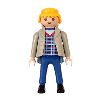 Playmobil Opa in zijn Vrije tijd, natuurlijk netjes gekleed,