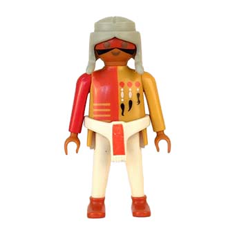 Playmobil Indiaan, Indiaanse Familie, Stamhoofd, Vrouw, Man, Krijger, Historisch Figuur – 02