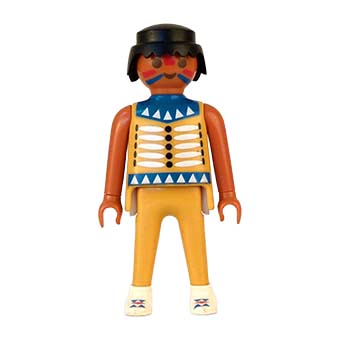 Playmobil Indiaan, Indiaanse Familie, Stamhoofd, Vrouw, Man, Krijger, Historisch Figuur – 03