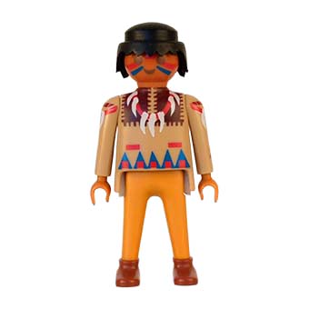 Playmobil Indiaan, Indiaanse Familie, Stamhoofd, Vrouw, Man, Krijger, Historisch Figuur – 12