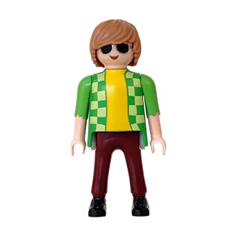 Playmobil Glazenwasser, Huisvader, Wielrenner, Surf Leraar, Man Poppetje, Beroemdheid, Eco Activist – 06