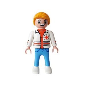 Playmobil Kind Jongen, Blauwe Broek – Slimme Robo