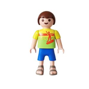 Playmobil Kind Jongen, Korte Broek, Blauw – Heldhaftige Luuk