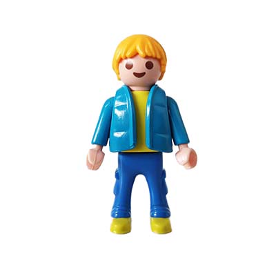Playmobil Kind Jongen, Lange Broek, Blauw – Dappere Mees