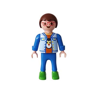 Playmobil Kind Jongen, Lange Broek, Blauw – Macho Max