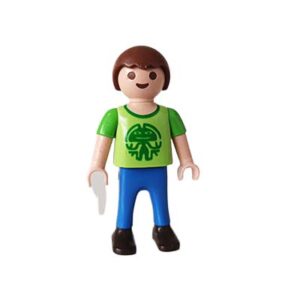 Playmobil Kind Jongen, Lange Broek, Blauw – Grappige Ties