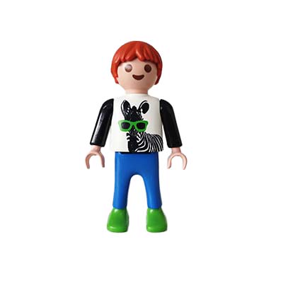 Playmobil Kind Jongen, Lange Broek, Blauw – Komische Kristof