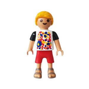 Playmobil Kind Jongen Korte Broek, Zwembroek, Rood – Leuke Sam