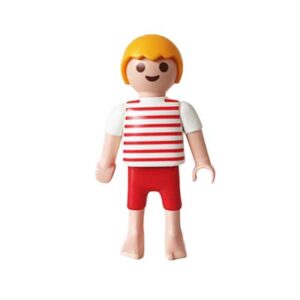 Playmobil Kind Jongen Korte Broek, Zwembroek, Rood – Dappere Tijn