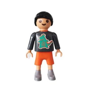 Playmobil Kind Jongen, Korte Broek, Rood, Grijs – Gezellige Daan