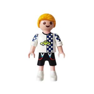 Playmobil Kind Jongen, Korte Broek, Rood, Grijs – Hartelijke Otis