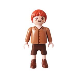 Playmobil Kind Jongen, Korte Broek, Bruin, Wit, Geel – Schattige Boris
