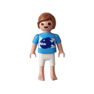 Playmobil Kind Jongen, Korte Broek, Bruin, Wit, Geel – Snoezige Ruben