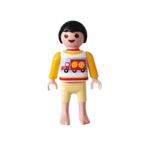 Playmobil Kind Jongen, Korte Broek, Bruin, Wit, Geel – Beminde Willem