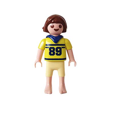 Playmobil Kind Jongen, Korte Broek, Bruin, Wit, Geel – Gezellige Tom