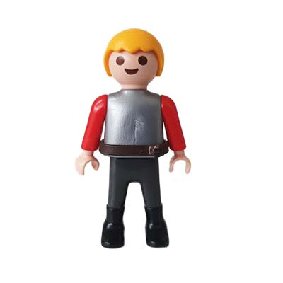 Playmobil Kind Jongen, Lange Broek Grijs Zwart – Brave Jack