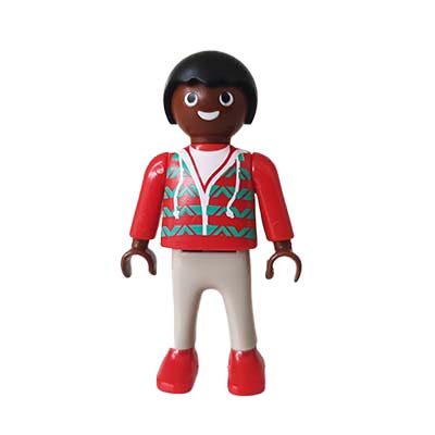 Playmobil Kind Jongen, Lange Broek Grijs Zwart – Leuke Oliver