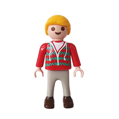 Playmobil Kind Jongen, Lange Broek Grijs Zwart – Schattige Stef