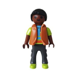 Playmobil Kind Jongen, Lange Broek Grijs Zwart – Gezellige Jason
