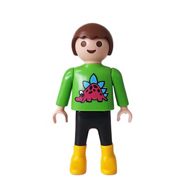 Playmobil Kind Jongen, Lange Broek Grijs Zwart – Vlotte Daan