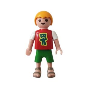 Playmobil Kind Jongen, Korte Broek, Groen, Blauw – Heldhaftige Stef