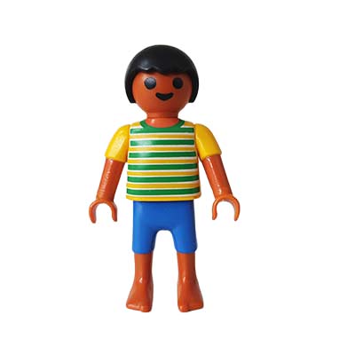 Playmobil Kind Jongen, Korte Broek, Groen, Blauw – Dappere Cas