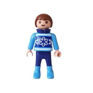 Playmobil Kind Jongen Lange Broek Groen Blauw - Gespierde Joep
