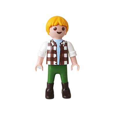 Playmobil Kind Jongen Lange Broek Groen Blauw – Vrolijke Samuel