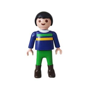 Playmobil Kind Jongen Lange Broek Groen Blauw – Schattige Xavi