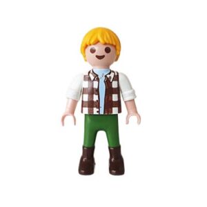 Playmobil Kind Jongen Lange Broek Groen Blauw – Macho Fedde