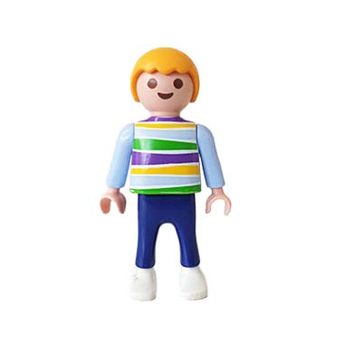 Playmobil Kind Jongen Lange Broek Blauw – Vriendelijke Max