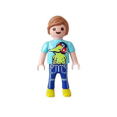 Playmobil Kind Jongen Lange Broek Blauw – Sterke Jax